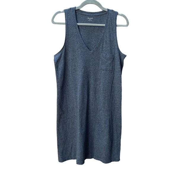 Madewell Dresses & Skirts - Madewell Cotton Tank Dress Casual Loungewear Preppy Knit Gray Women's Sz S